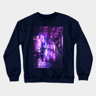 Cyberpunk street neon Crewneck Sweatshirt